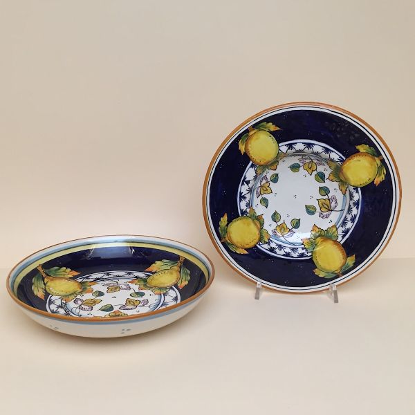 SET OF PASTA-SOUP BOWLS ON CM.22 DIAMETER, CM.5H.